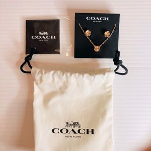 Coach earring/necklace set